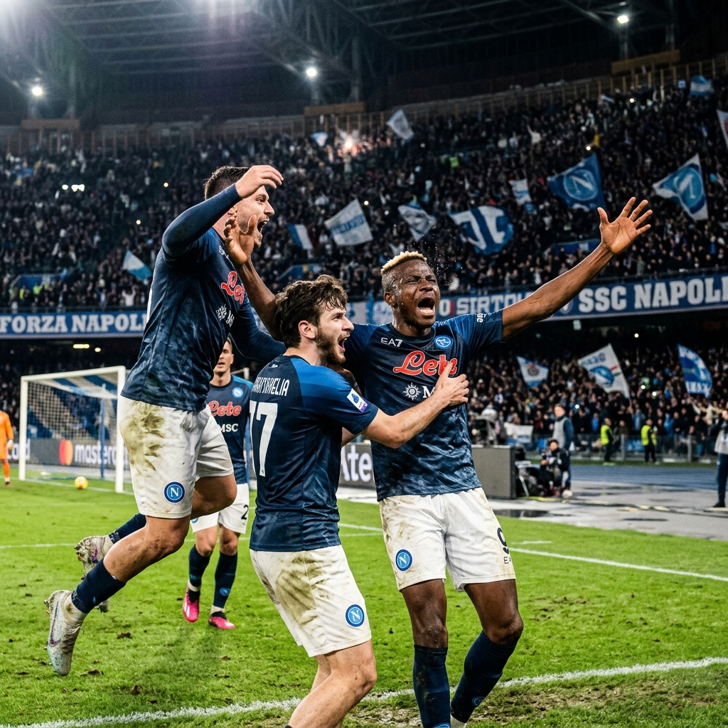 Jugadores celebrando gol
